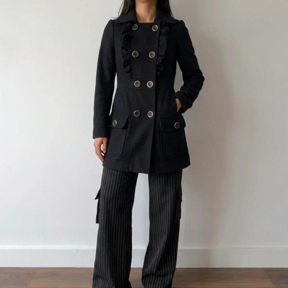 Double Breasted Spring Trench Southern Gothic Ethereal Grunge, Carolyn Bessett - Picture 1 of 5